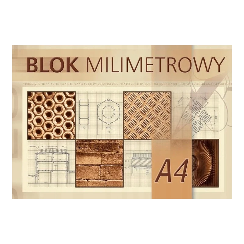 BLOK MILIMETROWY A4 20K