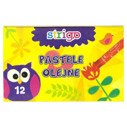 Pastele olejne Jumbo 12 kolorów SSC029 STRIGO