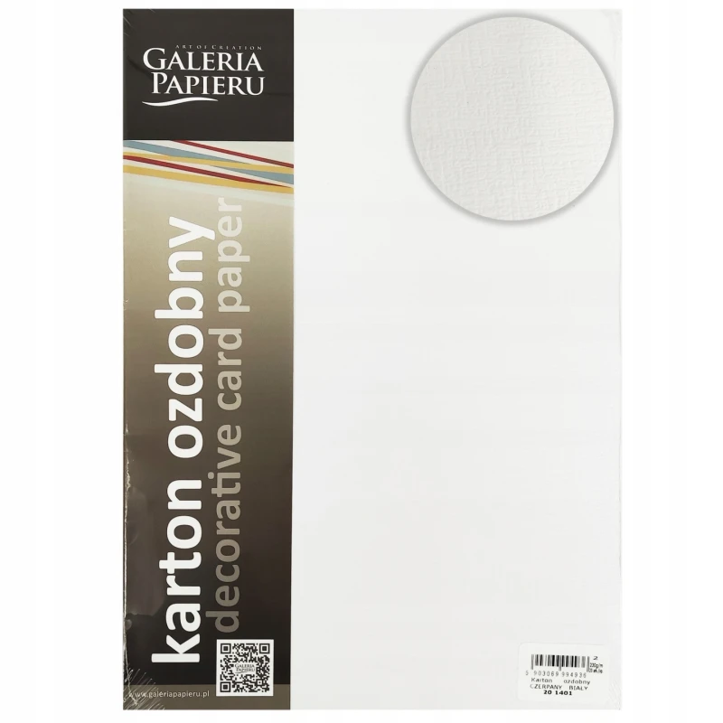 KARTON OZDOBNY CZERPANY BIAŁY 20 SZT/OP 180G/M2
201421