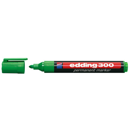 Marker permanentny EDDING 300 kolor zielony