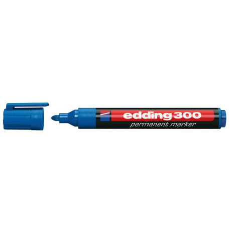 Marker permanentny EDDING 300 kolor niebieski