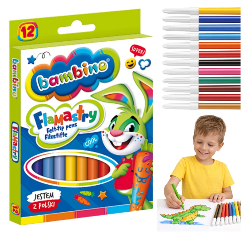 FLAMASTRY 12KOL STANDARD 01604