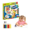 KREDKI BAMBINO JUMBO 12KOL TRÓJKĄTNE DREWNIANE +temperówka
