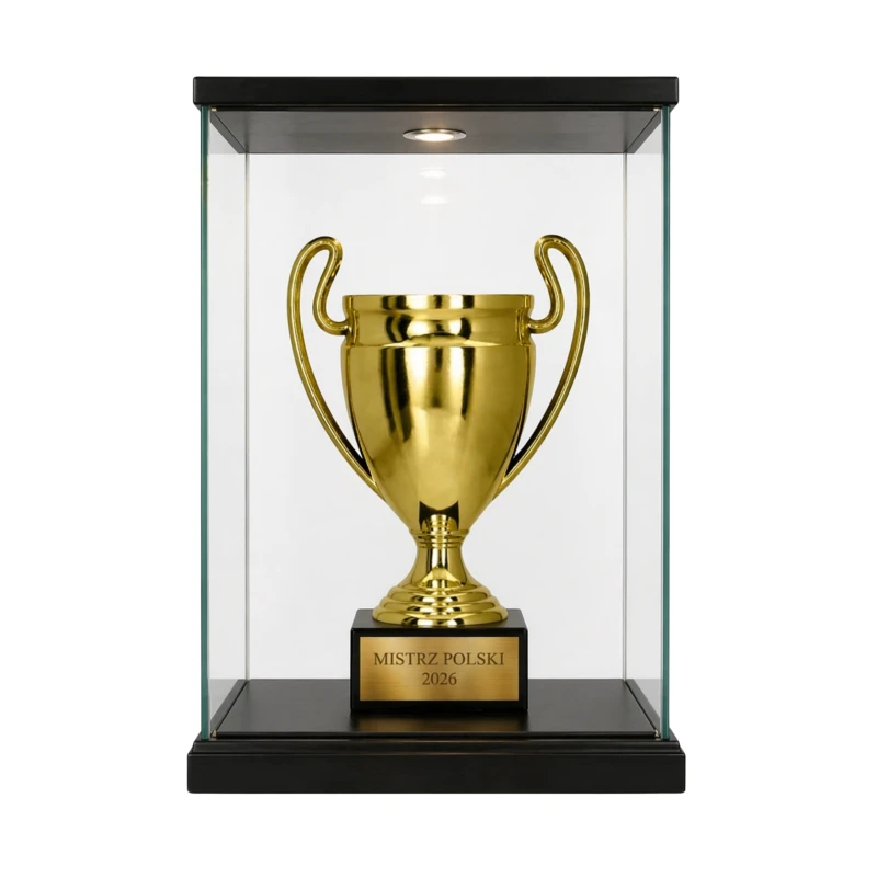 Puchar Plastikowy Złoty Trofeum Sportowe TABLICZKA Z GRAWEREM GRATIS 16 cm