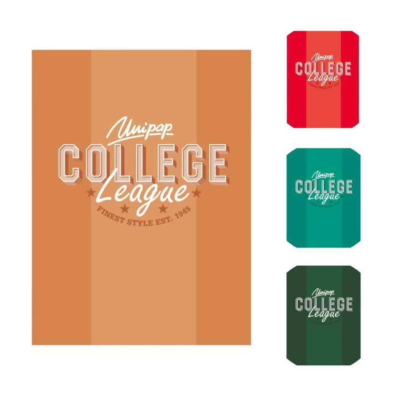 Zeszyt A5 60k linia laminowany COLLEGE DAILY, folia soft touch