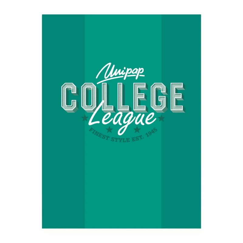 Zeszyt A5 60k krata laminowany COLLEGE DAILY, folia soft touch, lakier