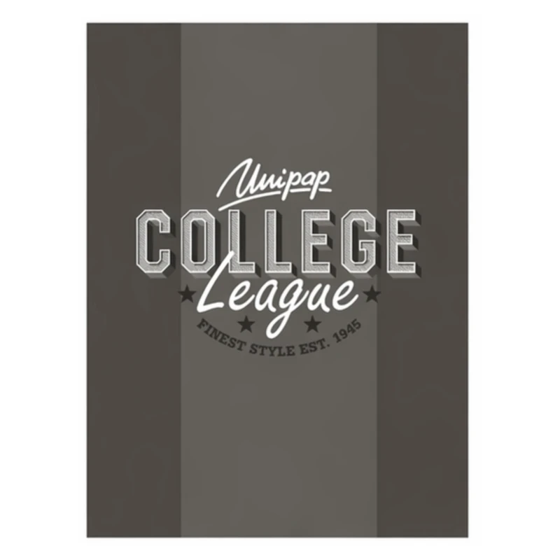 Zeszyt A5 60k krata laminowany COLLEGE ELITE, folia soft touch, lakier