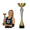 Puchar Metalowy Złoty Trofeum TABLICZKA Z GRAWEREM GRATIS 26,5 cm