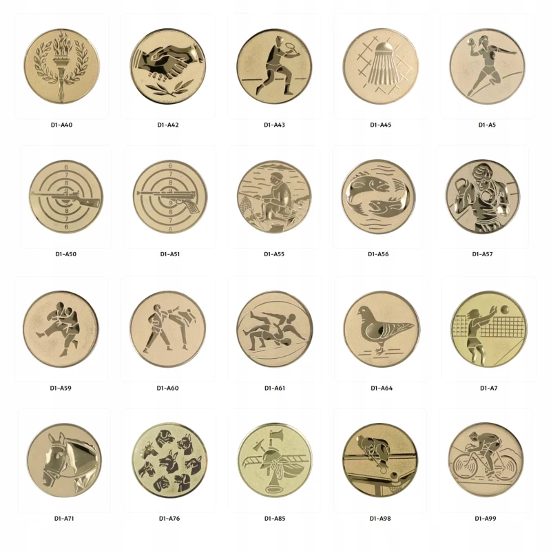 Puchar Metalowy Złoty EMBLEMAT I TABLICZKA Z GRAWEREM GRATIS 22 cm