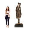 Statuetka Brązowa Odlewana Absolwentka TABLICZKA Z GRAWEREM GRATIS 25,5 cm
