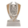 Statuetka Srebrna Odlewana Mądra Sowa TABLICZKA Z GRAWEREM GRATIS 10 cm