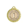Medal Złoty 32mm I Miejsce Uniwersalny EMBLEMAT I WSTĄŻKA 11 MM GRATIS