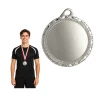 Medal Srebrny 32mm II Miejsce Uniwersalny EMBLEMAT I WSTĄŻKA 11 MM GRATIS