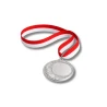 Medal Srebrny 40 mm II Miejsce Uniwersalny EMBLEMAT I WSTĄŻKA 11 MM GRATIS