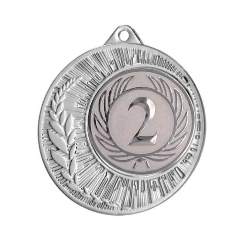 Medal Srebrny 40 mm II Miejsce Uniwersalny EMBLEMAT I WSTĄŻKA 11 MM GRATIS