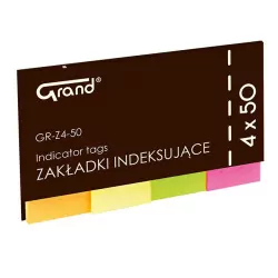 ZAKŁADKI INDEKSUJĄCE 20x50MM 4X50SZT GR-Z4-50 150-1418 PAPIER