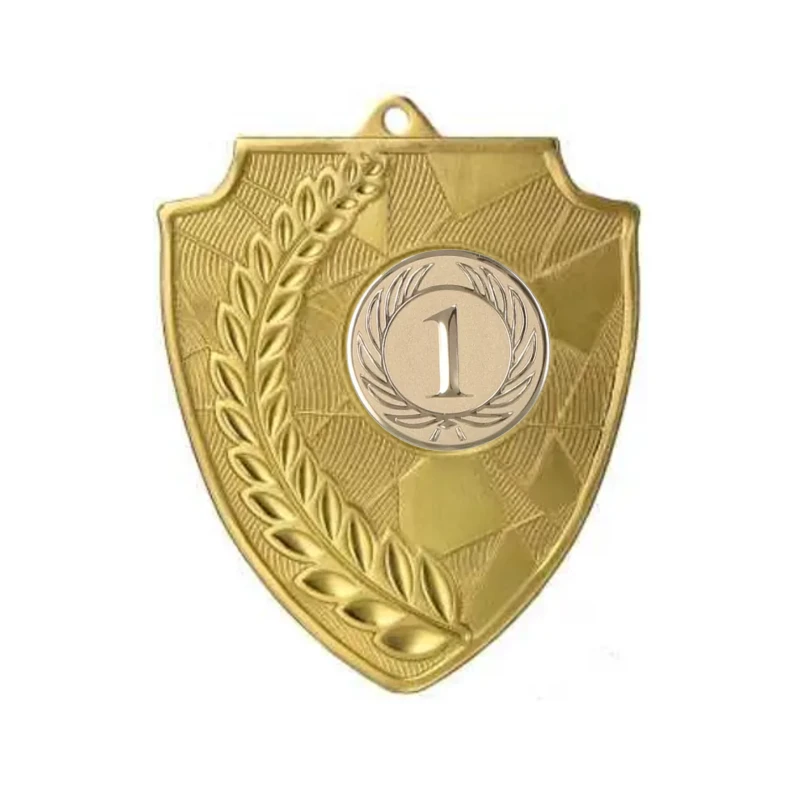 Medal Złoty 70 mm I Miejsce Uniwersalny EMBLEMAT I WSTĄŻKA 11 MM GRATIS