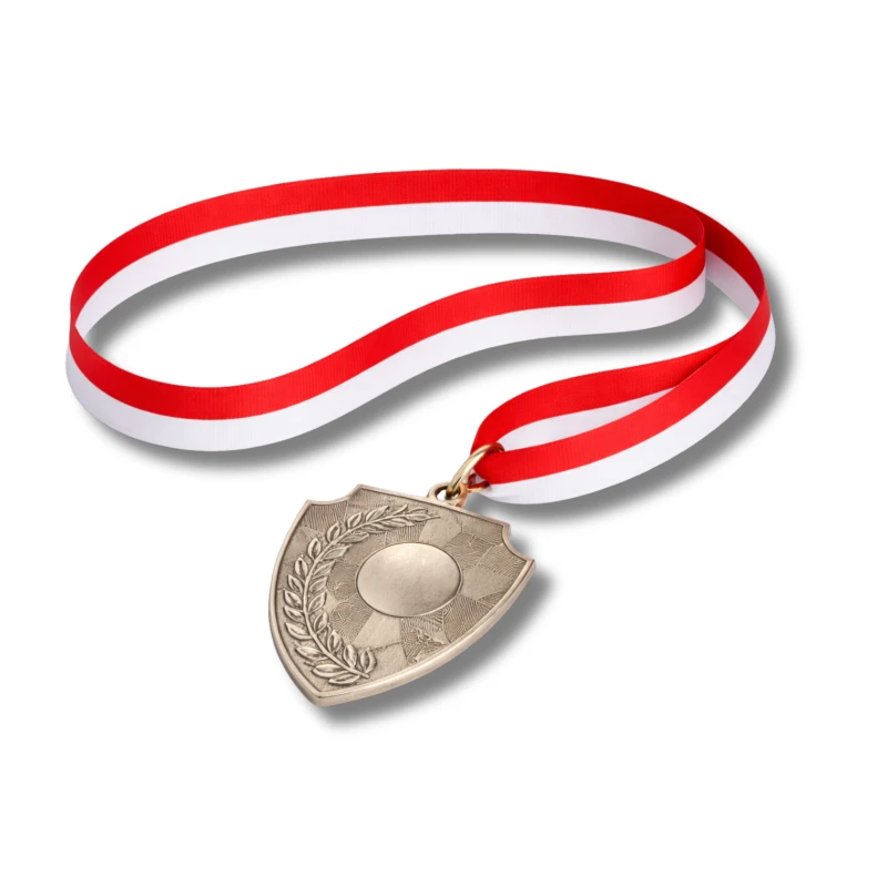 Medal Srebrny 70 mm II Miejsce Uniwersalny EMBLEMAT I WSTĄŻKA 11 MM GRATIS