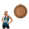 Medal Brązowy 70 mm III Miejsce Uniwersalny EMBLEMAT I WSTĄŻKA 11 MM GRATIS
