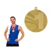 Medal Złoty 40 mm I Miejsce Uniwersalny Sportowy WSTĄŻKA 11 MM GRATIS