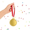 Medal Złoty 32 mm I Miejsce Uniwersalny EMBLEMAT I WSTĄŻKA 22 MM GRATIS