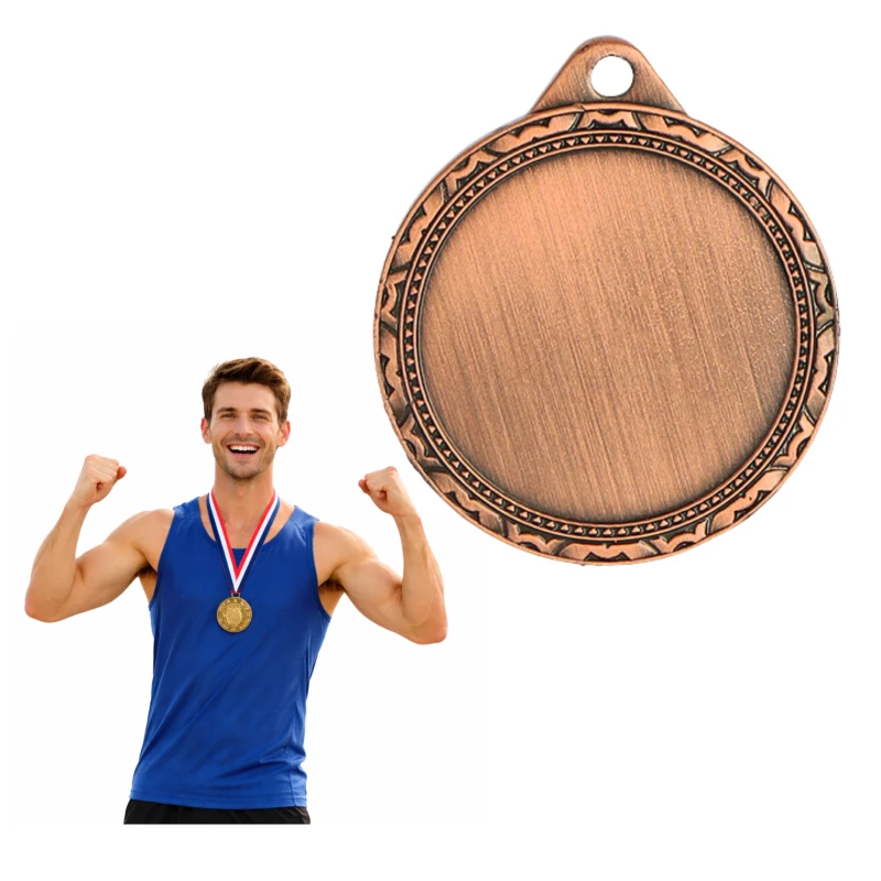Medal Brązowy 32 mm III Miejsce Uniwersalny EMBLEMAT I WSTĄŻKA 22 MM GRATIS