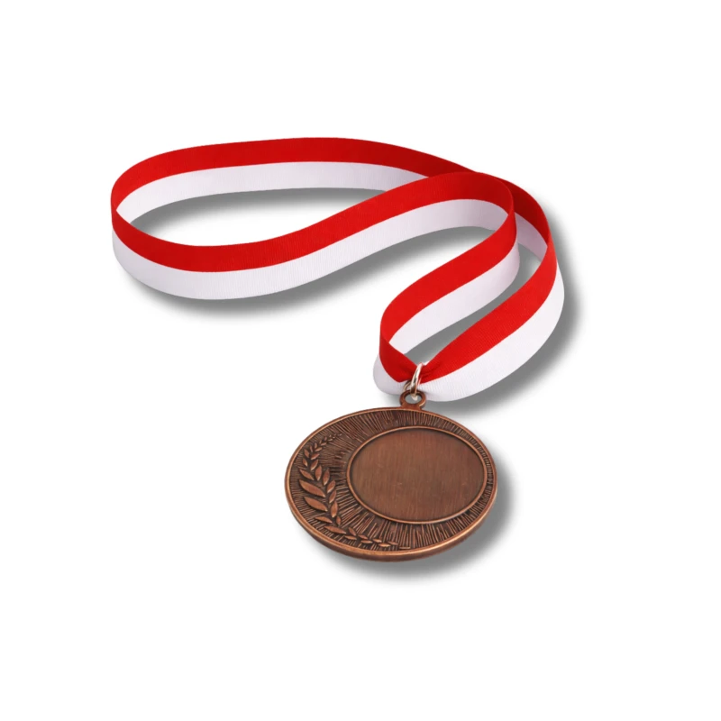 Medal Brązowy 40 mm III Miejsce Uniwersalny EMBLEMAT I WSTĄŻKA 22 MM GRATIS