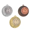 ZESTAW 3 Medale I-III Miejsce Uniwersalne 40 mm EMBLEMAT I WSTĄŻKA 22 MM GRATIS