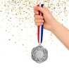 Medal Srebrny 50 mm II Miejsce Uniwersalny EMBLEMAT I WSTĄŻKA 22 MM GRATIS