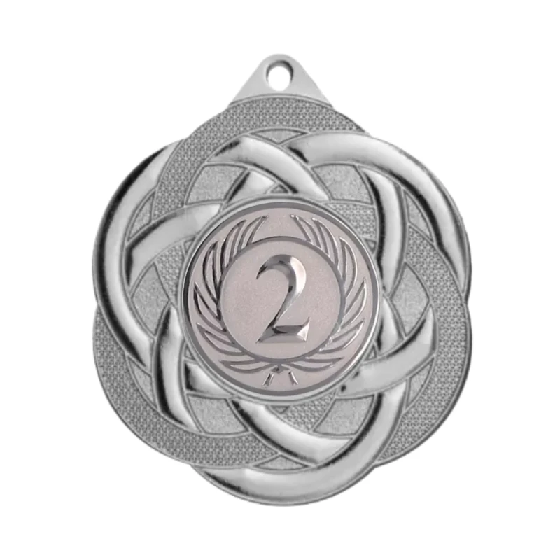 Medal Srebrny 50 mm II Miejsce Uniwersalny EMBLEMAT I WSTĄŻKA 22 MM GRATIS