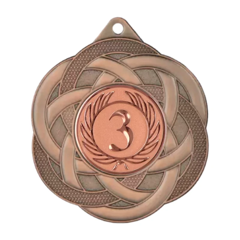 Medal Brązowy 50 mm III Miejsce Uniwersalny EMBLEMAT I WSTĄŻKA 22 MM GRATIS