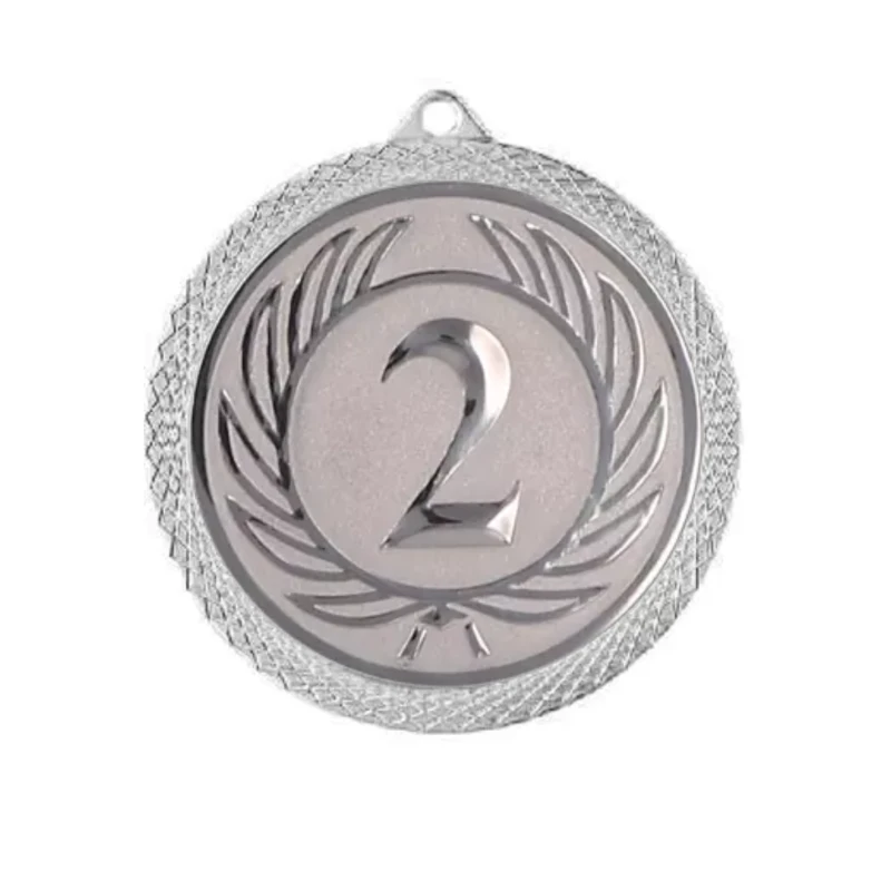 Medal Srebrny 60 mm II Miejsce Uniwersalny EMBLEMAT I WSTĄŻKA 22 MM GRATIS