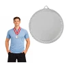 Medal Srebrny 60 mm II Miejsce Uniwersalny EMBLEMAT I WSTĄŻKA 22 MM GRATIS