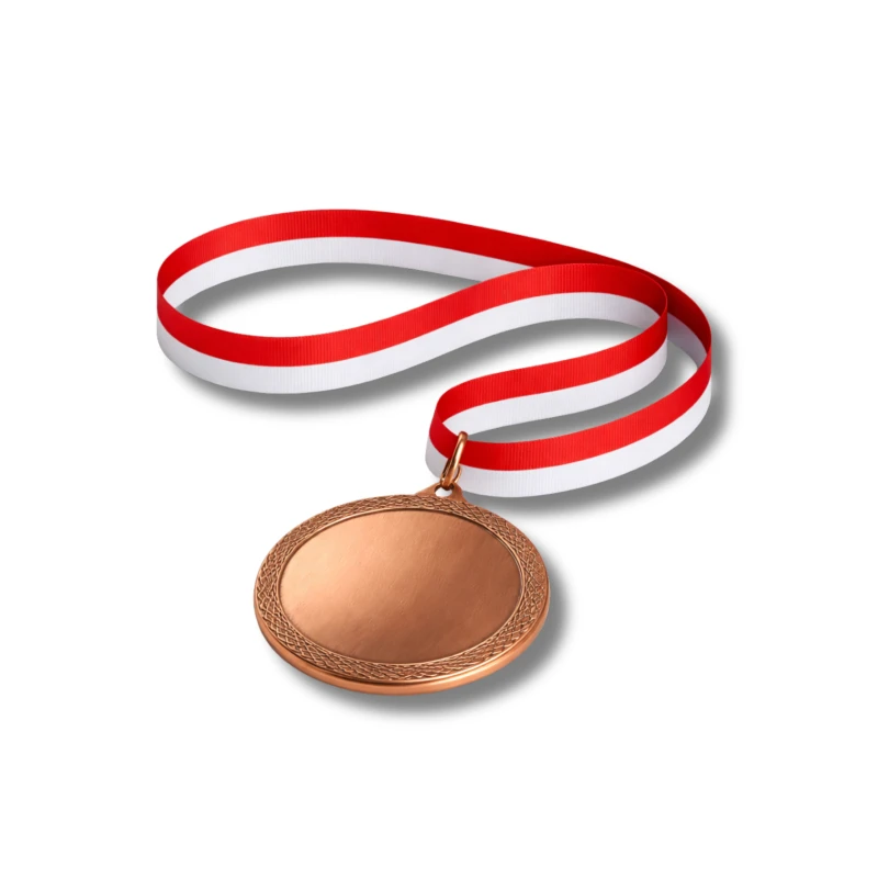 Medal Brązowy 60 mm III Miejsce Uniwersalny EMBLEMAT I WSTĄŻKA 22 MM GRATIS