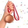 Medal Brązowy 60 mm III Miejsce Uniwersalny EMBLEMAT I WSTĄŻKA 22 MM GRATIS