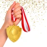 Medal Złoty 70 mm I Miejsce Uniwersalny EMBLEMAT I WSTĄŻKA 22 MM GRATIS