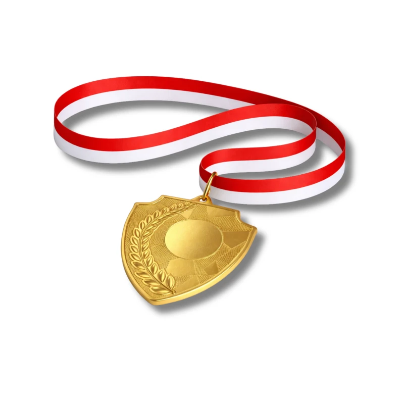 Medal Złoty 70 mm I Miejsce Uniwersalny EMBLEMAT I WSTĄŻKA 22 MM GRATIS