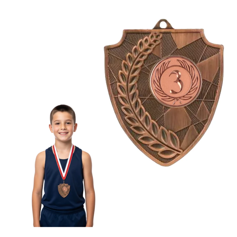 Medal Brązowy 70 mm III Miejsce Uniwersalny EMBLEMAT I WSTĄŻKA 22 MM GRATIS