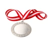 Medal Srebrny 70 mm II Miejsce Uniwersalny EMBLEMAT I WSTĄŻKA 22 MM GRATIS