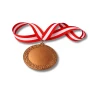 Medal Srebrny 70 mm II Miejsce Uniwersalny EMBLEMAT I WSTĄŻKA 22 MM GRATIS