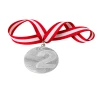 Medal Srebrny 40 mm II Miejsce Uniwersalny Sportowy WSTĄŻKA 22 MM GRATIS