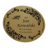 Tabliczka na Grób Okrągła z Grawerem 30x26,5 cm