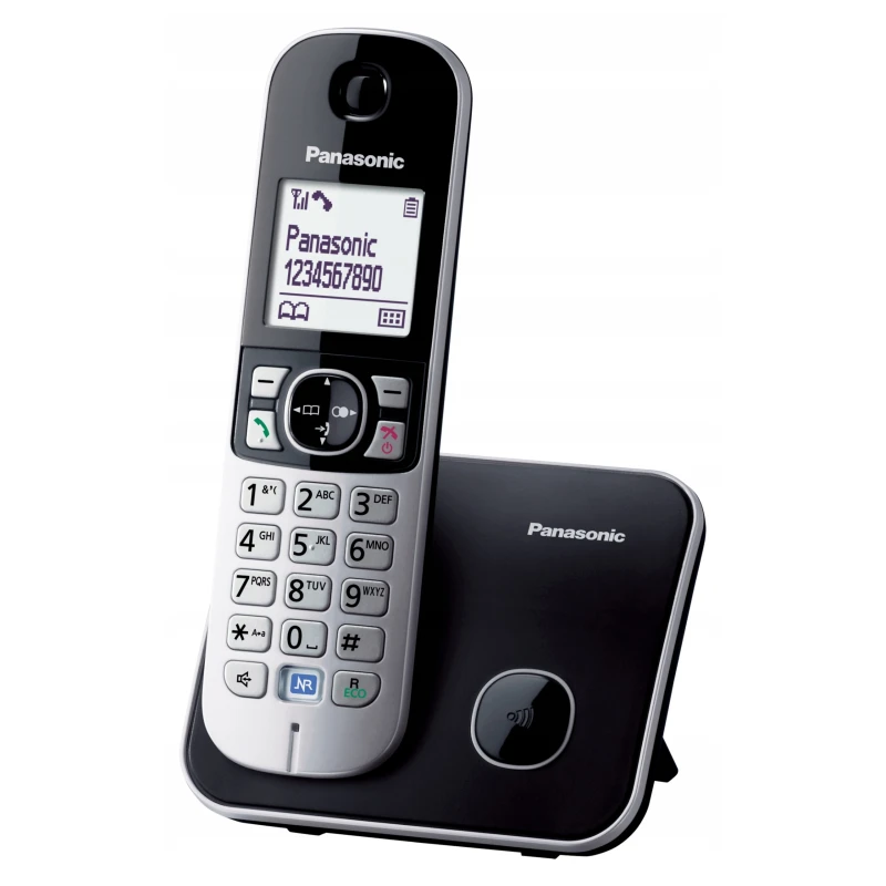 TELEFON BEZPRZEWODOWY PANASONIC KX-TG6811GB MENU W J.NIEMIECKIM
W SYSTEMIE DE
