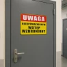 Tabliczka informacyjna WSTĘP WZBRONIONY A4 PCV