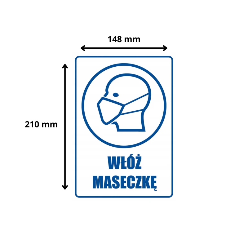 Tabliczka Informacyjna WŁÓŻ MASECZKĘ A5 PCV
