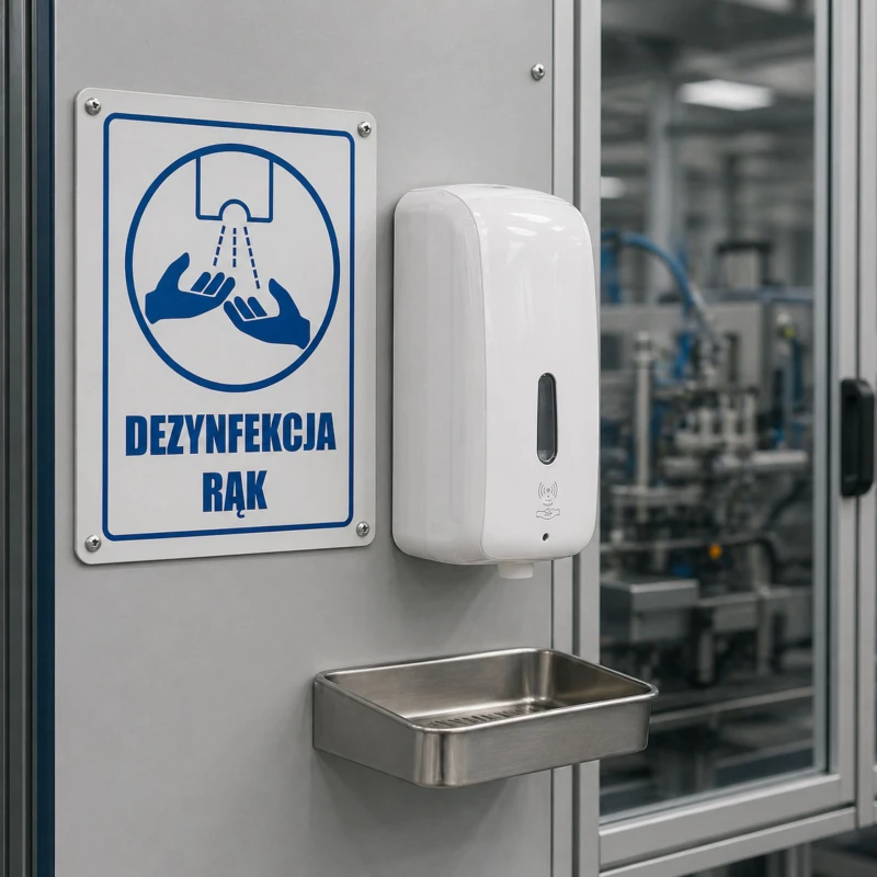 Tabliczka Informacyjna DEZYNFEKCJA RĄK A5 PCV