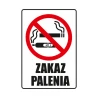 Tabliczka Informacyjna ZAKAZ PALENIA A5 PCV