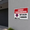 Tabliczka informacyjna ZAKAZ PARKOWANIA A3 PCV