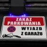 Tabliczka informacyjna ZAKAZ PARKOWANIA A5 PCV