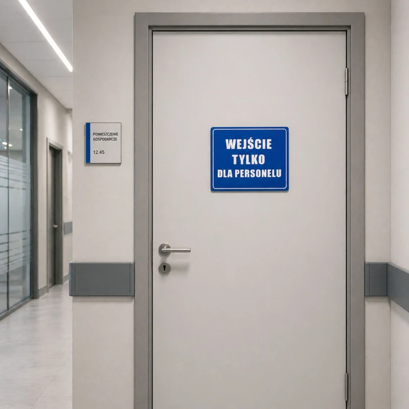 Tabliczka Informacyjna WEJŚCIE TYLKO DLA PERSONELU A4 PCV
